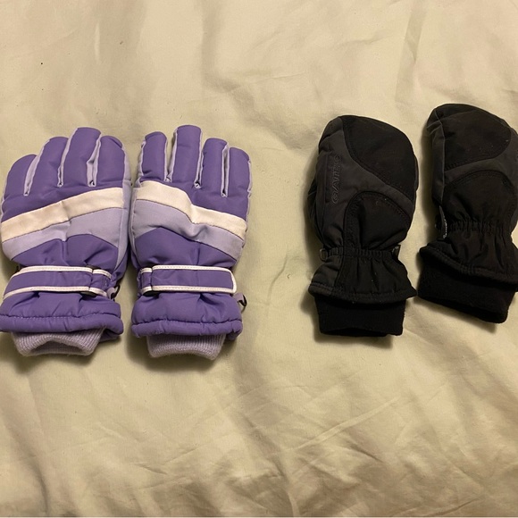 Girls size 12 Purple Spyder Winter/Ski/Snowboard Jacket & Gloves/ Mittens - Picture 5 of 9